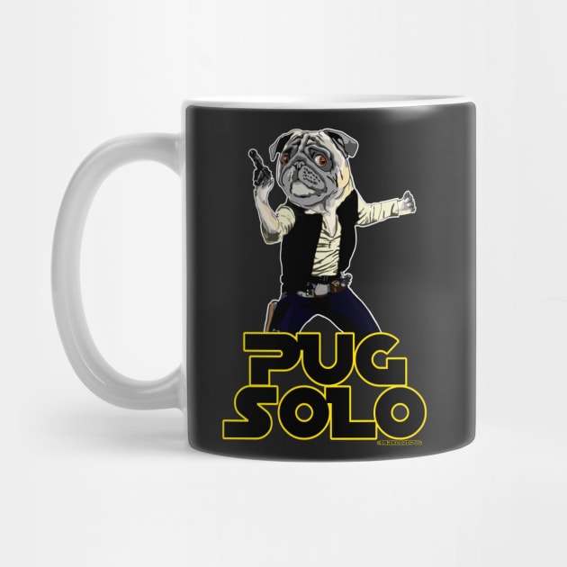 Pug Solo by darklordpug